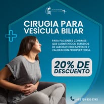 Promoción cirugía vesícula biliar